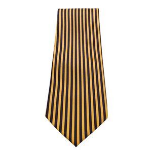 Romario Manzini Yellow & Navy Striped Tie